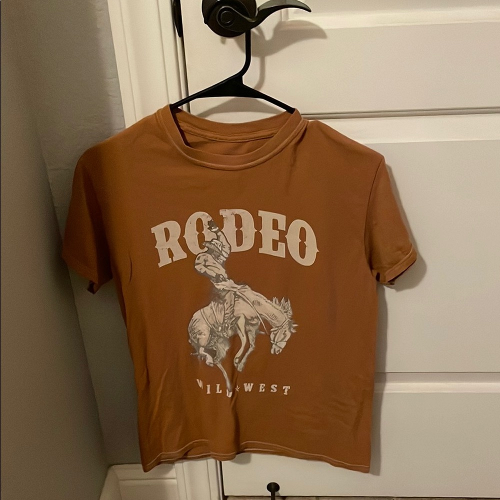 Brown Pac Sun Rodeo Graphic T-Shirt